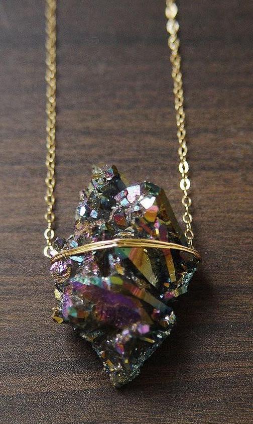 Natural and beautiful mineral jewelry necklace mineral jewelry, necklace, Accessories,colorful